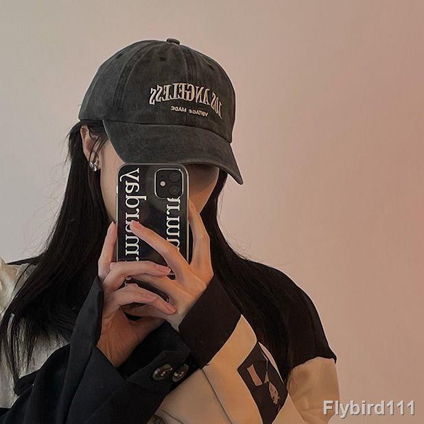 Versi Korea dari Topi Wanita Musim Semi Mencuci Old Fashion Cap Tide Merek Liar Bordir Bisbol Topi T