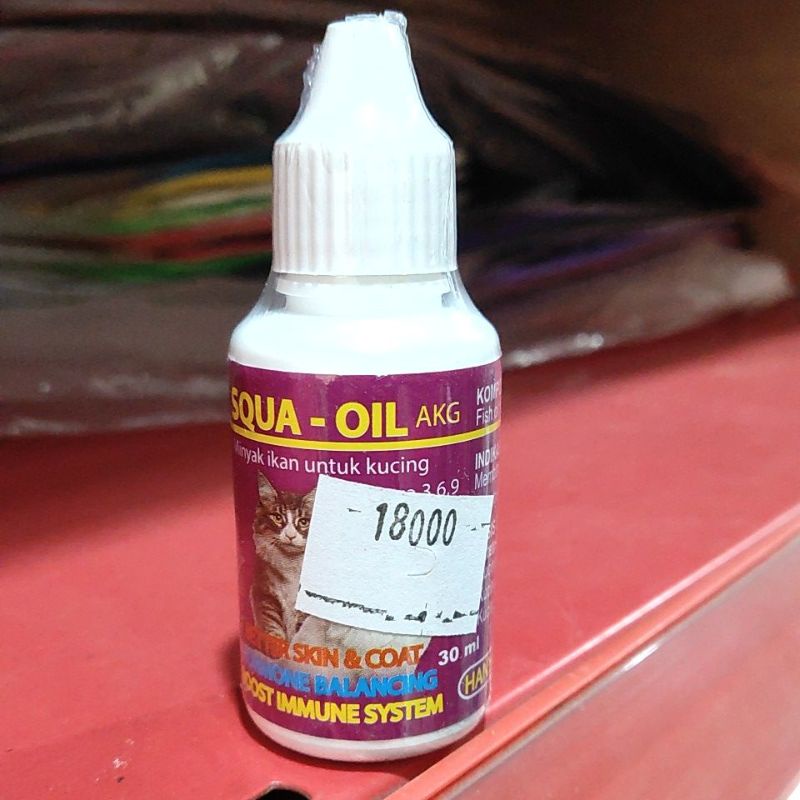 SQUA-OIL AKG MINYAK IKAN UNTUK KUCING