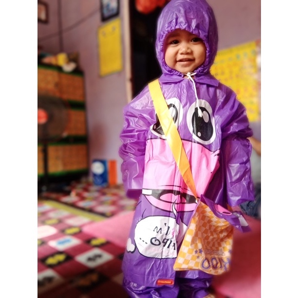 Jas Hujan Anak 5-7 Tahun Mantel Setelan Jaket Celana