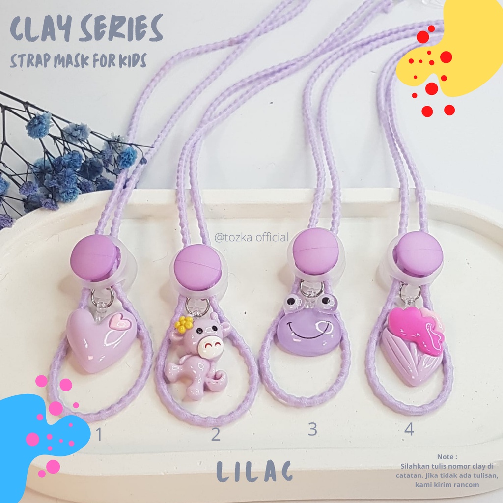 Clay ring series I Tali masker konektor masker anak anak i Lanyard