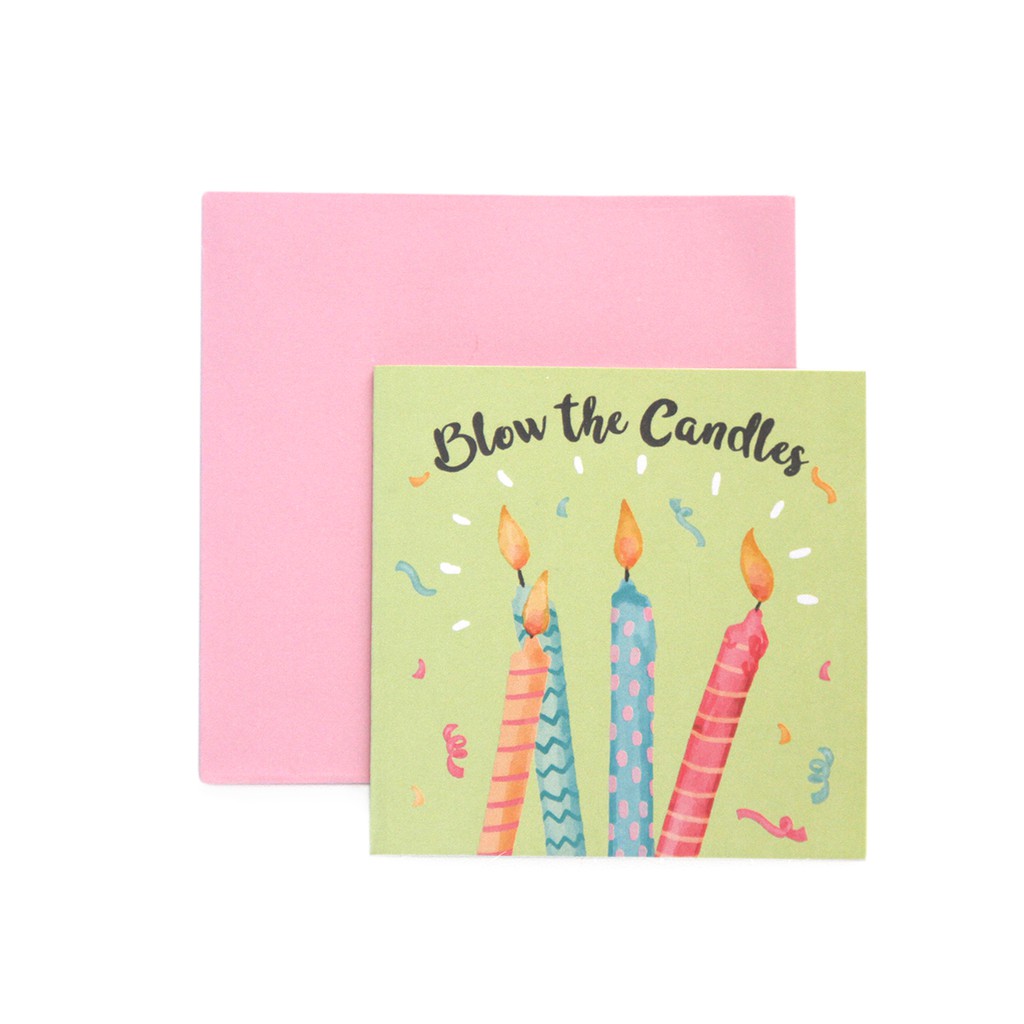 Kartu Ucapan Ulang Tahun Birthday Harvest Sweet Wishes 4 Candles Shopee Indonesia