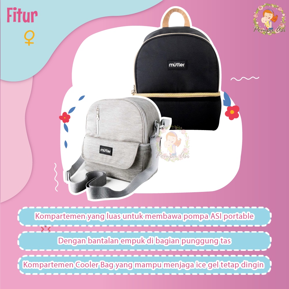 Mutter Coolerbag / Tas Penyimpan Asi Mutter / Cooler bag Mutter