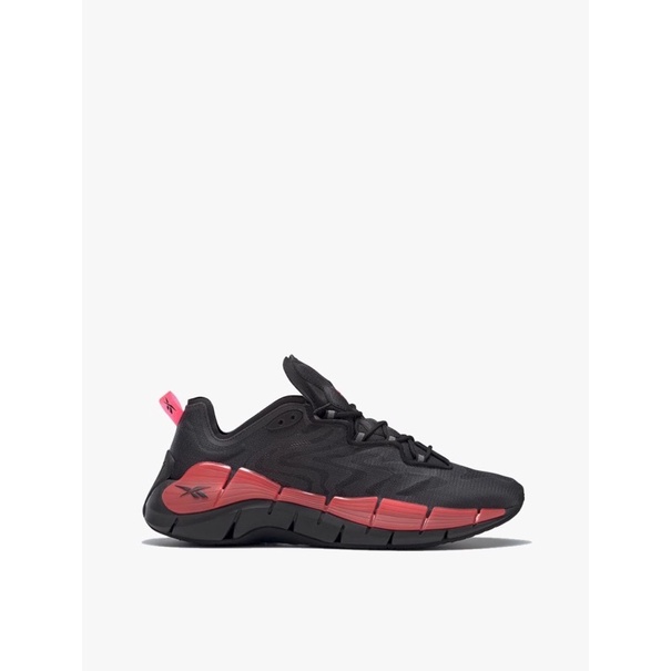 Reebok ZIG KINETICA II Mens Running Shoes - Black/Neon Cherry