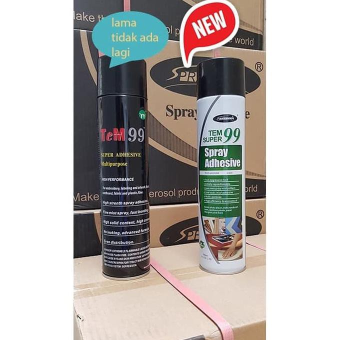 

[[BISA COD]] lem semprot spray glue super tem 99 1 dus (24can) luar JAKARTA LIMITED EDITION Kode