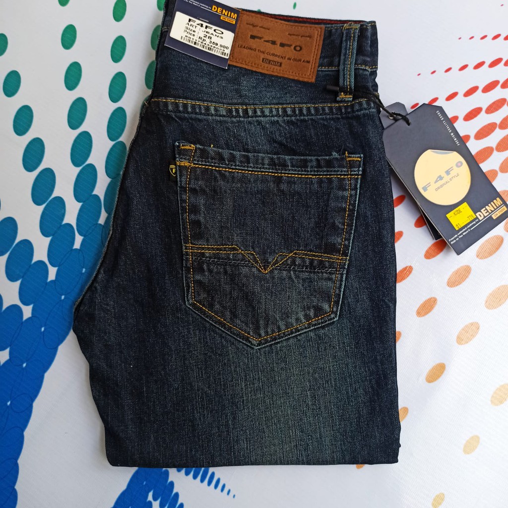 Celana Jeans Pria FAVO Original Quality Premium Blue Black