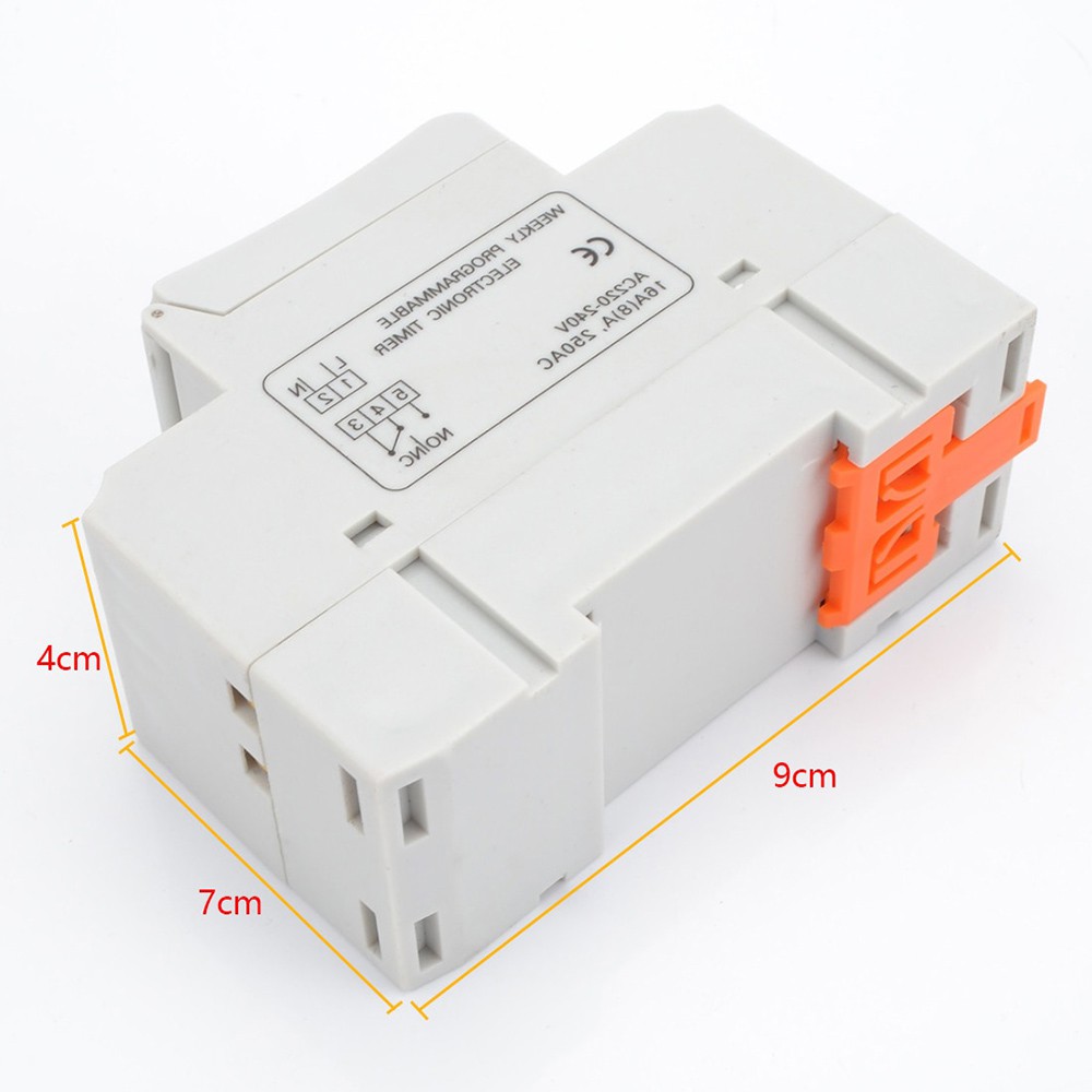 Taffware MCB Timer Programmable Switch Relay 16A 220V 2000W - THC15A