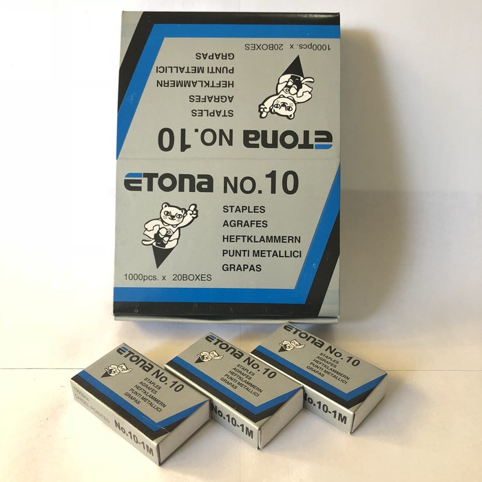 

(20 Box) Isi Staples Etona No. 10 / isi stapler isi hekter staples ETONA no 10