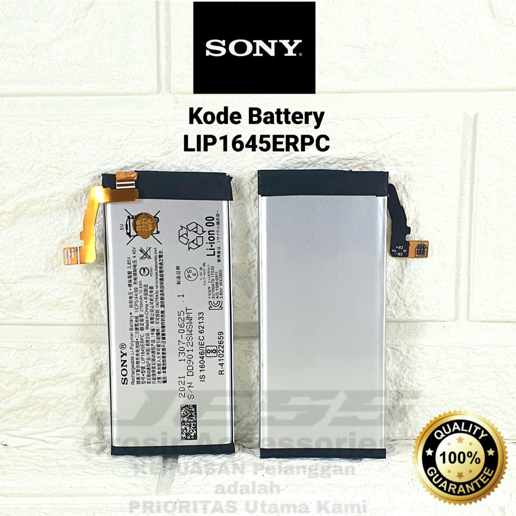 Baterai SONY Xperia XZ1 - G8341 - G8342 - G8343 - XZ1 Dual - Docomo SOV36 - SO-01K - F8341 - F8342 Kode Battery LIP1645ERPC / LIS1645ERPC