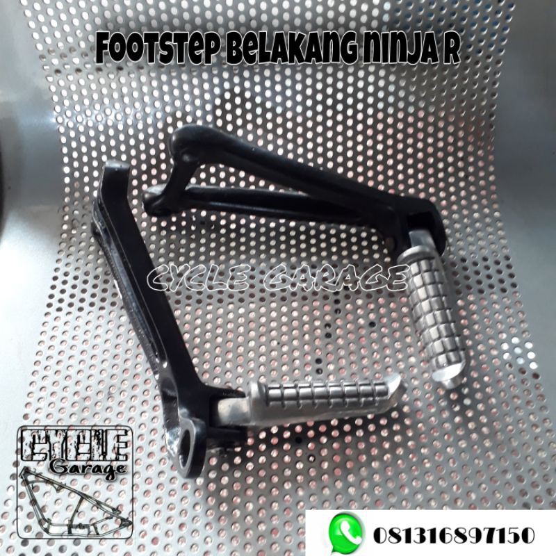 Footstep Belakang Custom | Footstep Belakang Variasi Ninja R Hitam