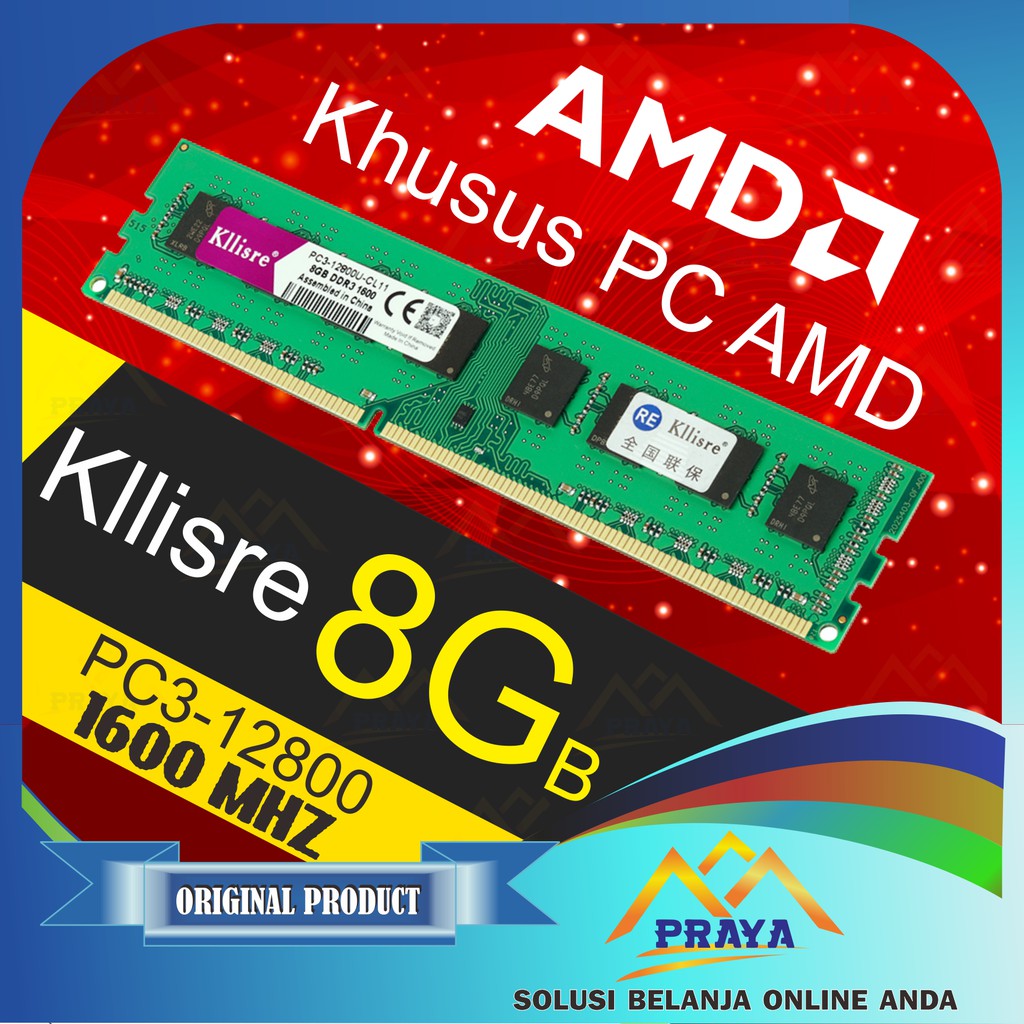 RAM DDR3 8GB BARU MEMORY PC DESKTOP DIMM LONGDIMM AMD INTEL MURAH