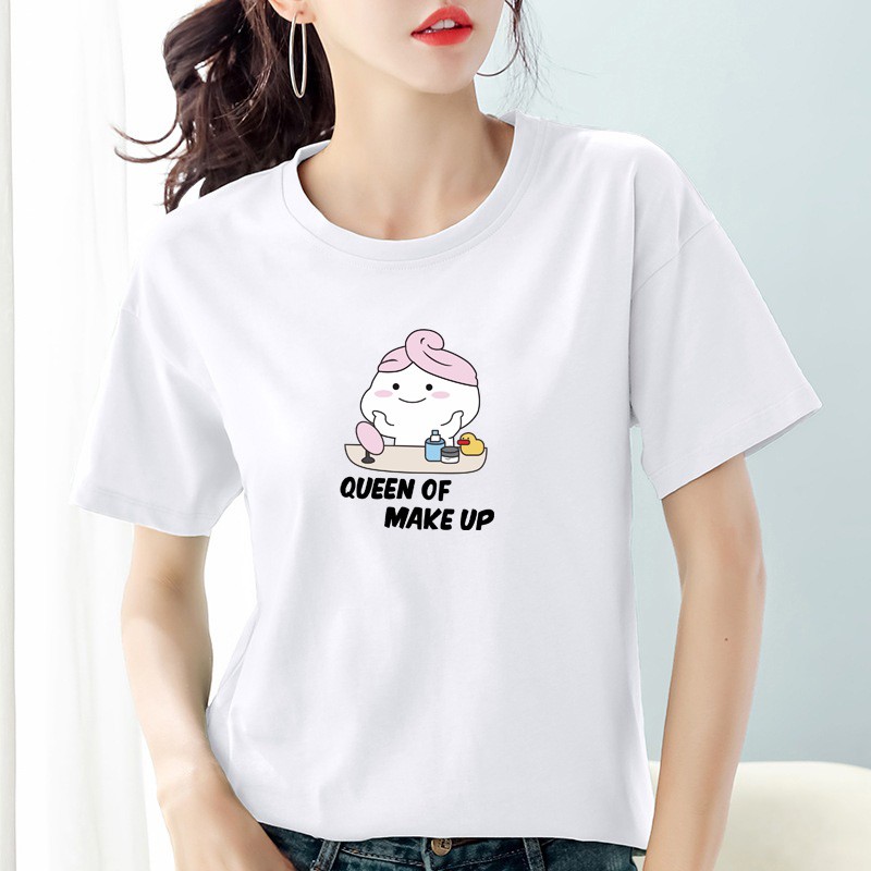 Kaos wanita cotton combed 30s / Baju wanita cotton combed  / Kaos polos wanita lengan pendek Bee129