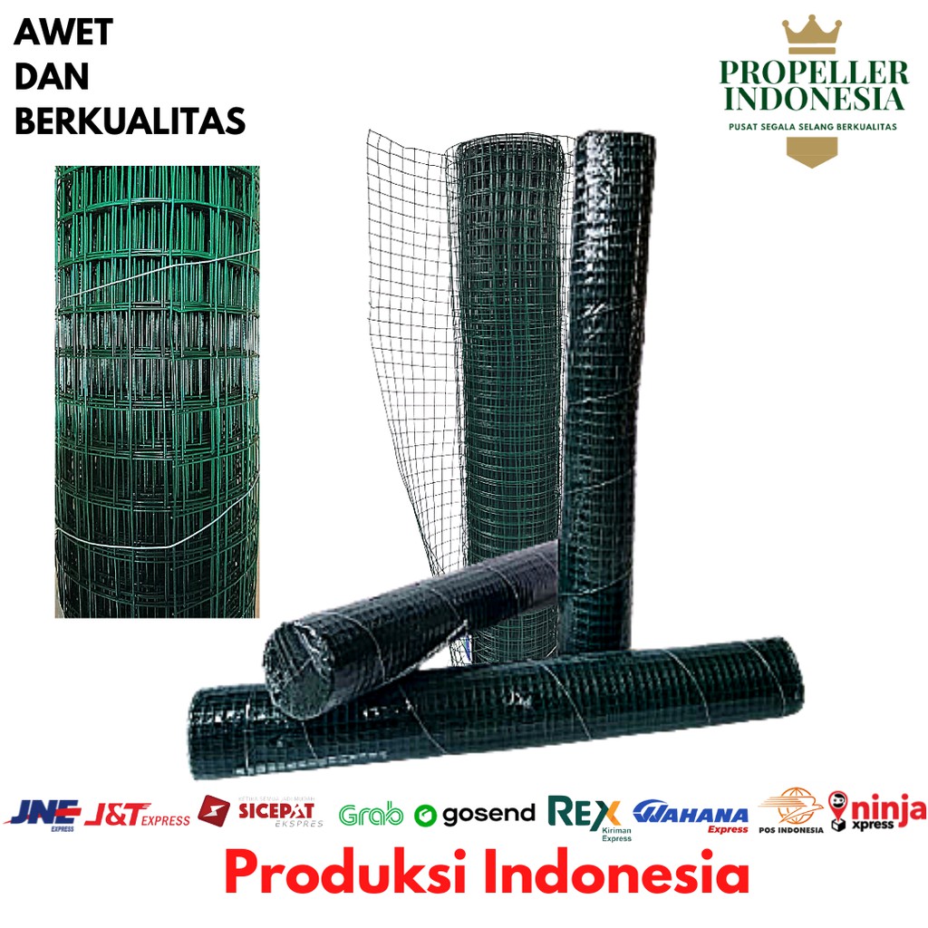 Kawat Ayam Loket PVC Kawat Hijau Kawat Ayakan Ram Kawat Kandang 1Inch