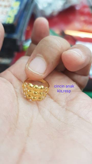 Cincin anak lapis mas, ,bisa untuk bayi, free size