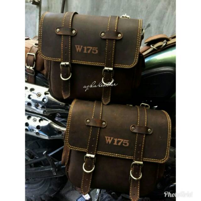 Side bag W175 atau tas kulit W175