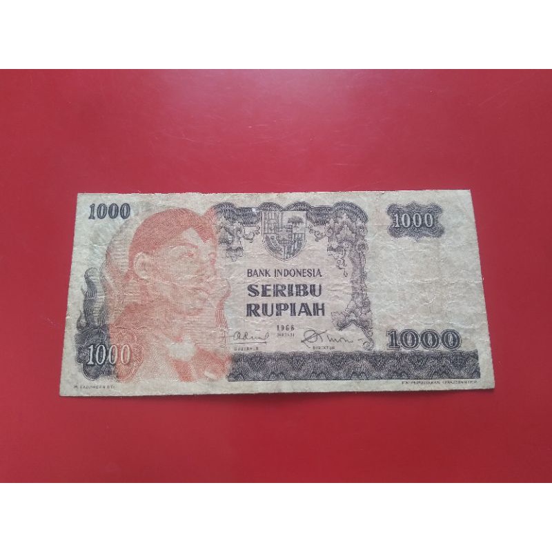 Uang Kertas Kuno 1000 Rupiah seri Jendral SOEDIRMAN