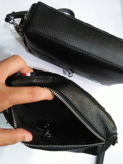 Handbag kulit import tali tangan motif emboss HB 66171