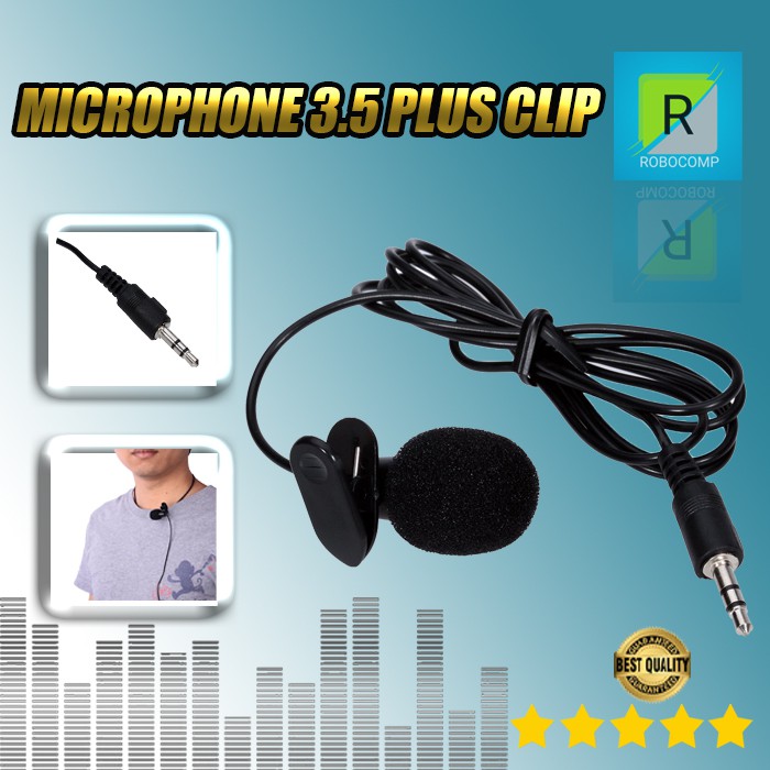 Microphone 3,5mm Suara Jernih Plus Clip Untuk SMULE An