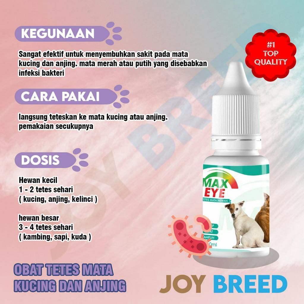 OBAT TETES MATA KUCING MAX EYE CAT 10ML OBAT MATA BELEKAN UNTUK KUCING DAN ANJING