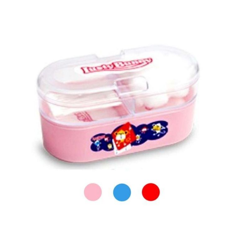 Lusty Bunny Tempat Bedak Bayi Set Komplit All In One Wadah Powder Bayi