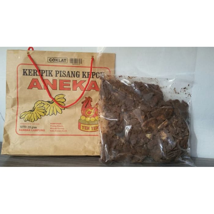 

Keripik Pisang Coklat Aneka Yen-Yen Lampung Kemasan Box 900g