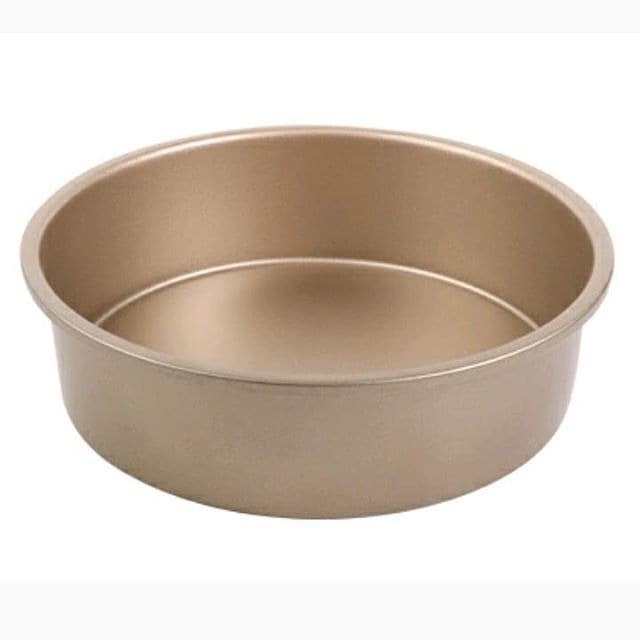 Loyang Teflon Bulat Bongkar Pasang 20 cm Round Pan Loose Base Gold