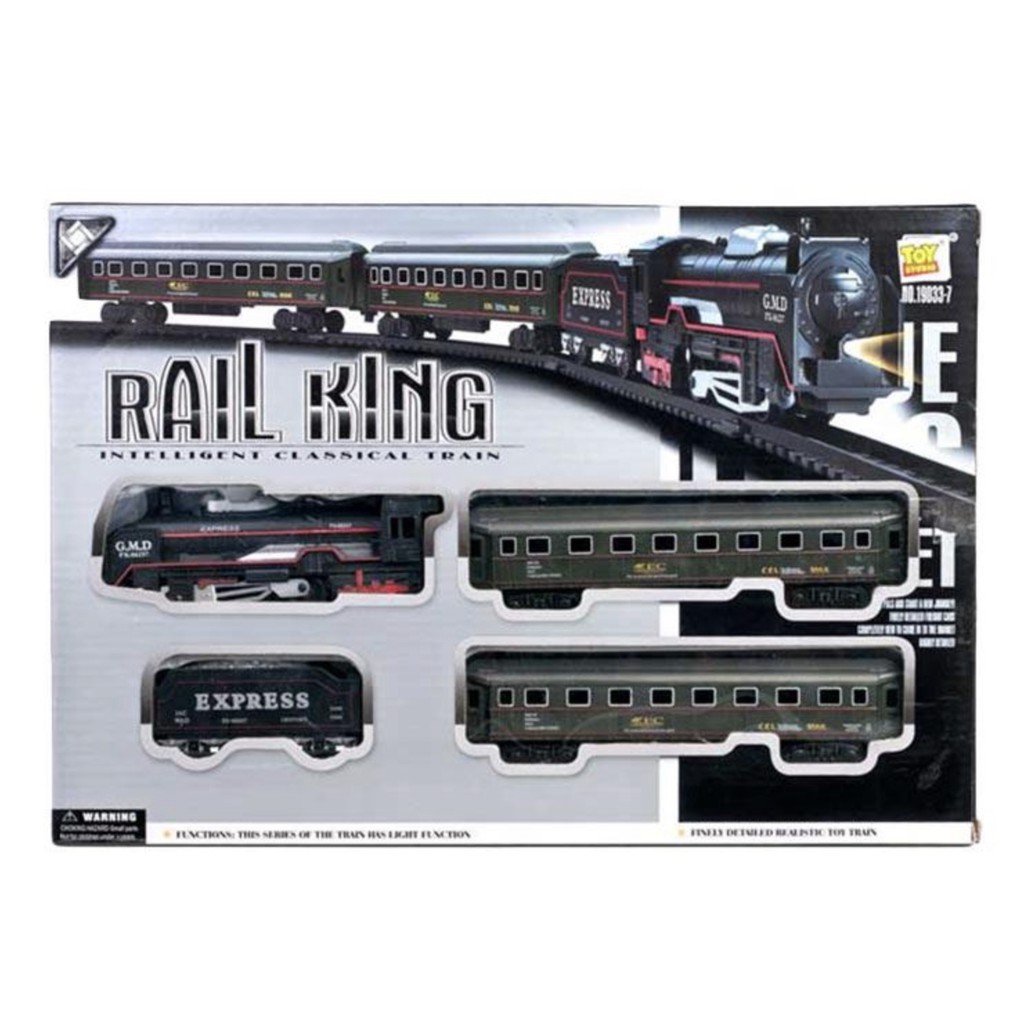 Mainan Rail King Kereta Api 18 Pieces