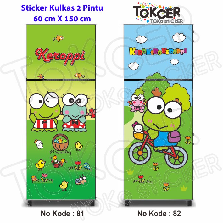 Sticker Kulkas 1 Pintu dan 2 Pintu KEROPPI