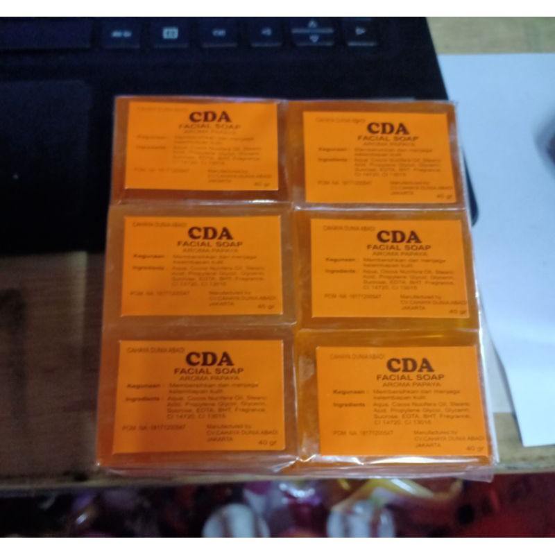 ( 12 Pcs ) Sabun Cda Facial Soap Hijau.Orange