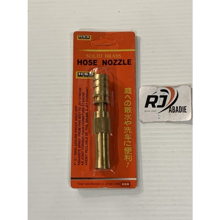 Semprotan Air Lurus Kuningan Kepala Selang Spray Hose Nozzle HSS 4&quot;