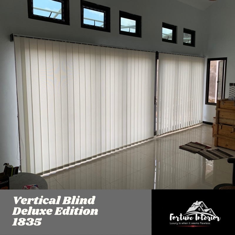 Vertical vertikal window blind kerai tirai lipat jendela gulung minimalis bahan premium blackout del
