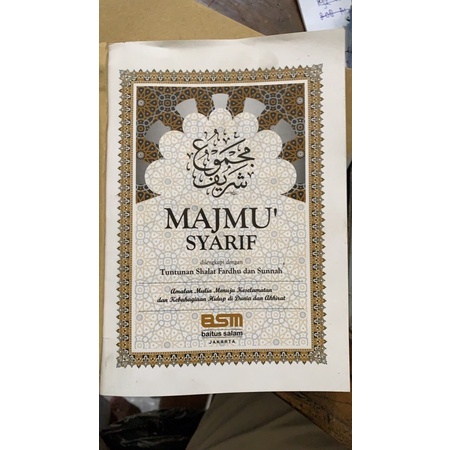 MAJMU SYARIF BSM JUMBO 500 hal MATEPAPER NON COVER