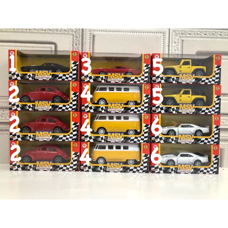 Toy Addict Pull Back Die-Cast Metal Car Classic Assorted