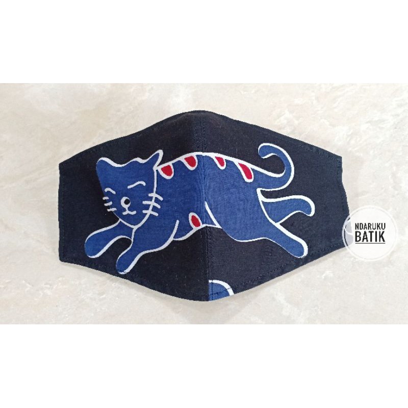  masker  batik motif  kucing  Shopee Indonesia