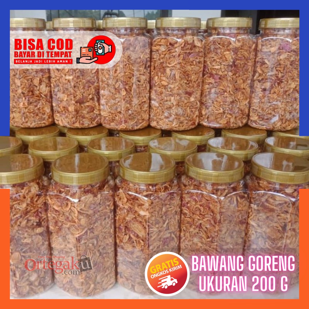 

[COD] BAWANG GORENG ORIGINAL 200 GRAM KEMASAN TOPLES MURAH