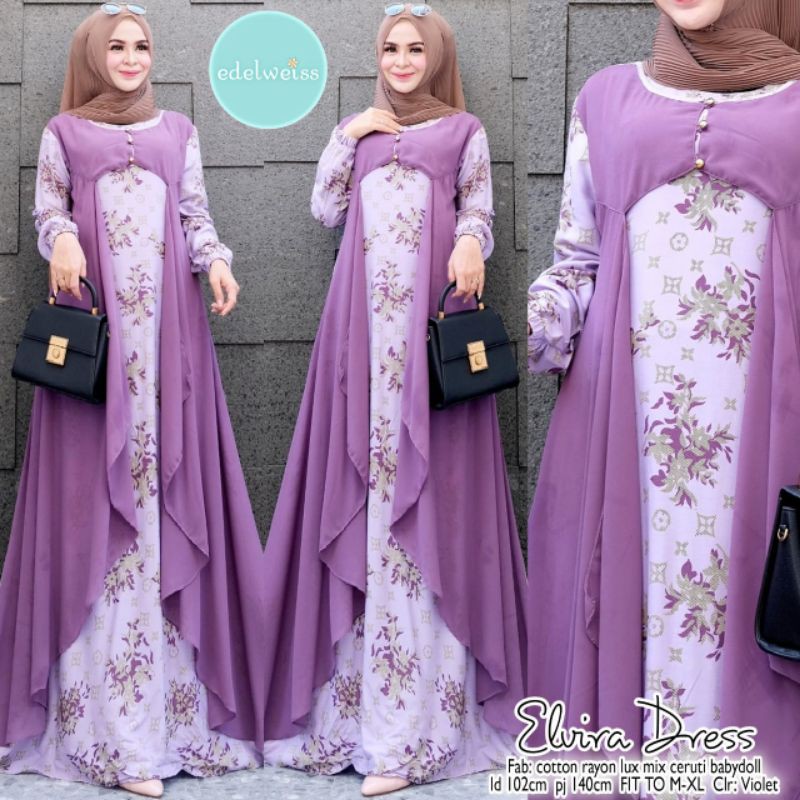 elvira dress ori edelweis