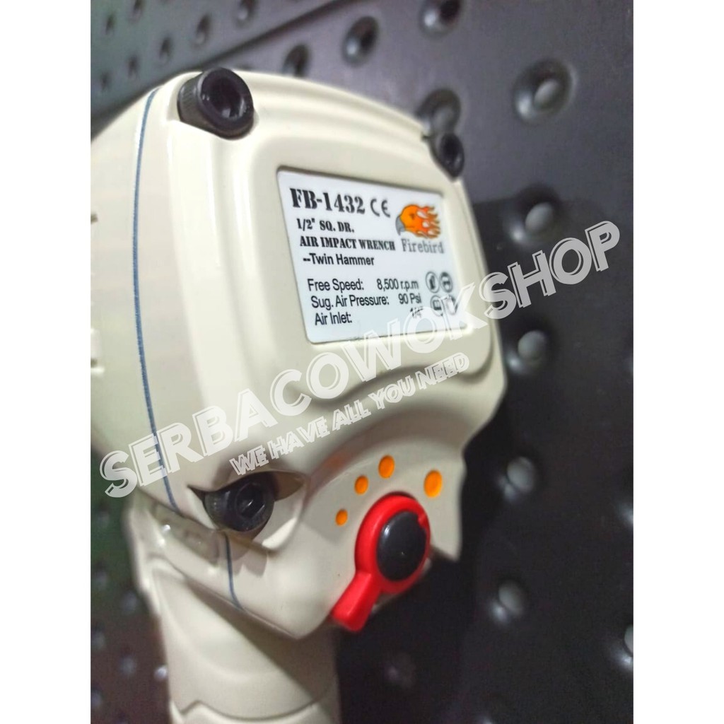 Firebird Air Impact Wrench 1/2 Inch FB-1432 Alat Buka Baut Sok Kompresor Angin Termurah Berkualitas