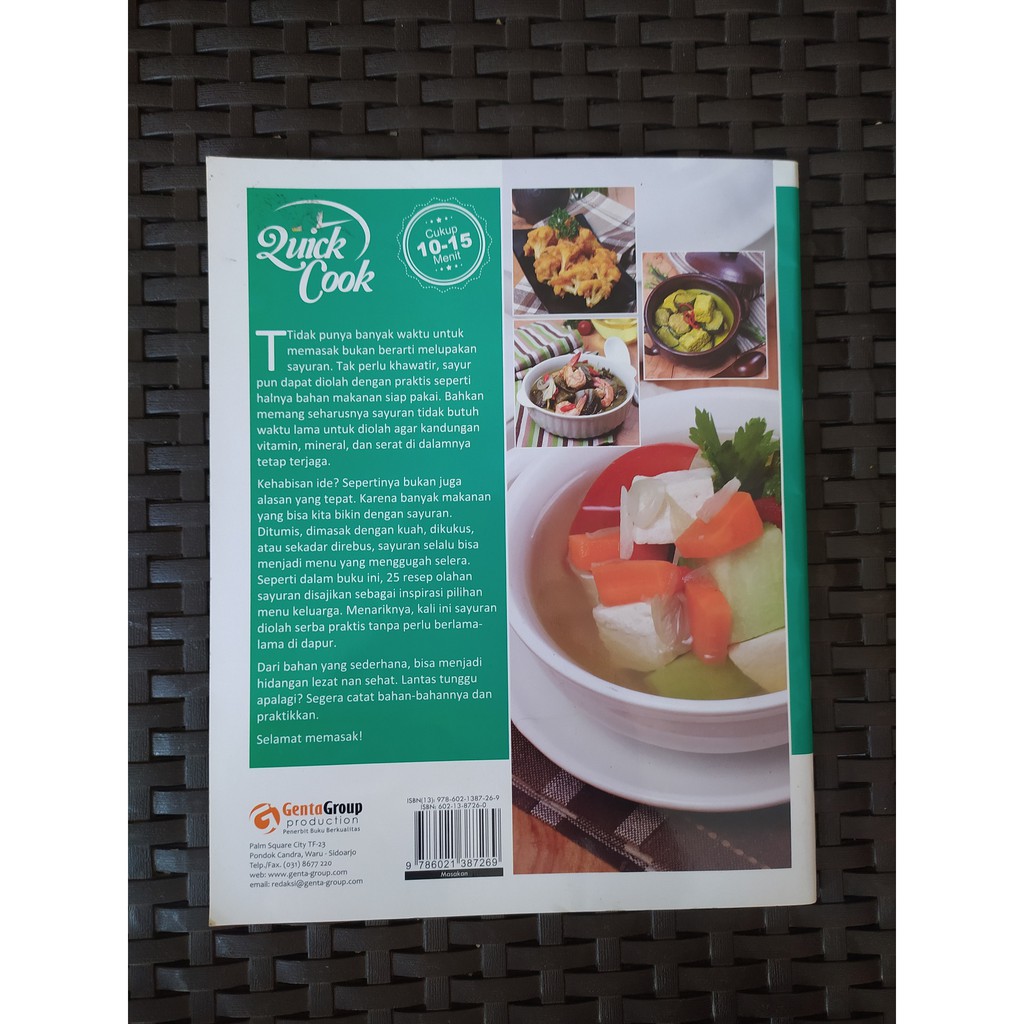 Buku Belajar Masak Quick Cook 25 Rsep Serba Sayur Shopee Indonesia