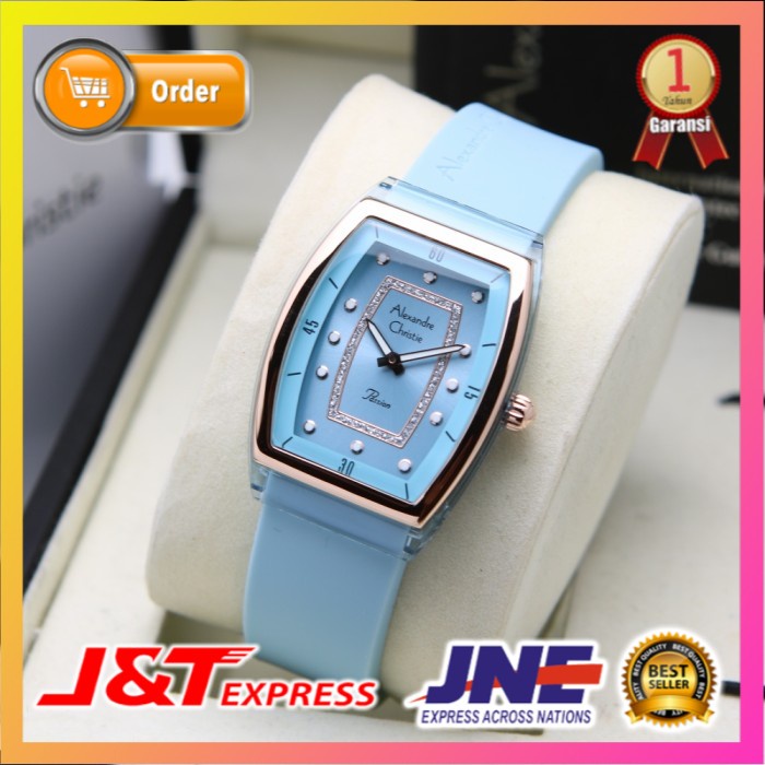 JAM TANGAN ALEXANDRE CHRISTIE ALEXANDER CHRISTIE WANITA CEWEK ORIGINAL ORI AC 2847 ROSEGOLD BLUE