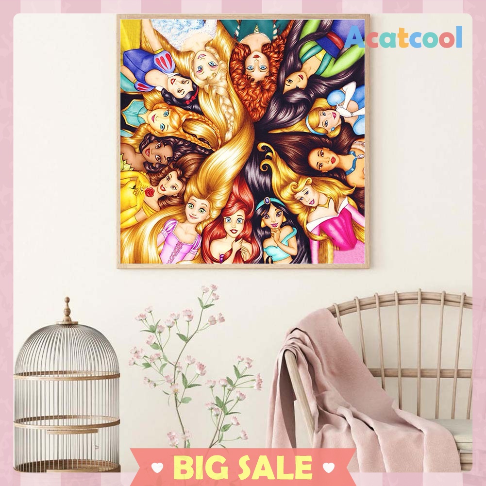 5D DIY Full Drill Diamond Painting Fairy Tale Dolls Cross Stitch Embroidery