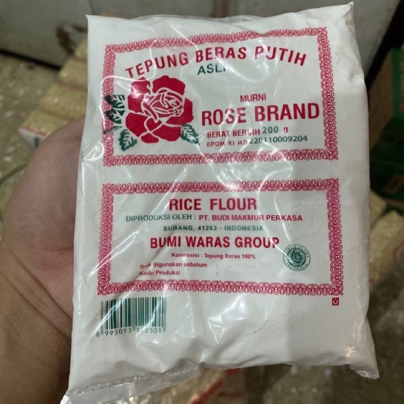 Tepung Beras KECIL 200gr Rose Brand Putih