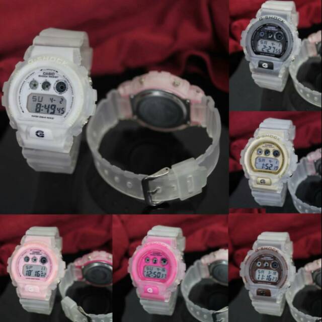 MURAH  JAM TANGAN PRIA DAN WANITA UNISEX CASIO G-SHOCK DW6900 TRANSPARAN TERMURAH