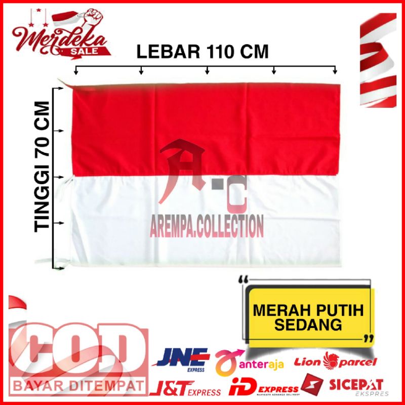 Jual BENDERA MERAH PUTIH SEDANG  Shopee Indonesia