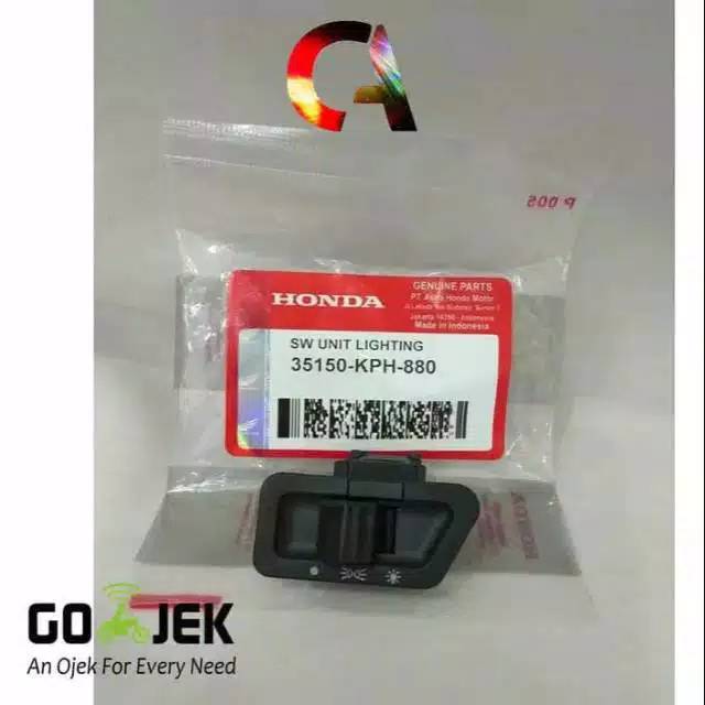 Switch Unit Lightning Tombol Lampu Honda KPH Kharisma Supra Revo Vario
