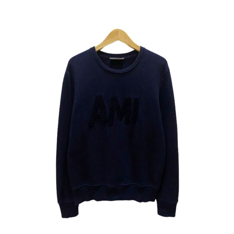 Crewneck AMI Alexandre Mattiussi Logo Appliqué Second