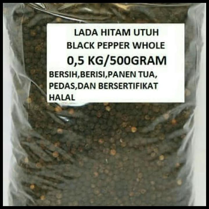 

Lada Hitam Utuh Dijamin Berisi/Black Pepper Whole 500G