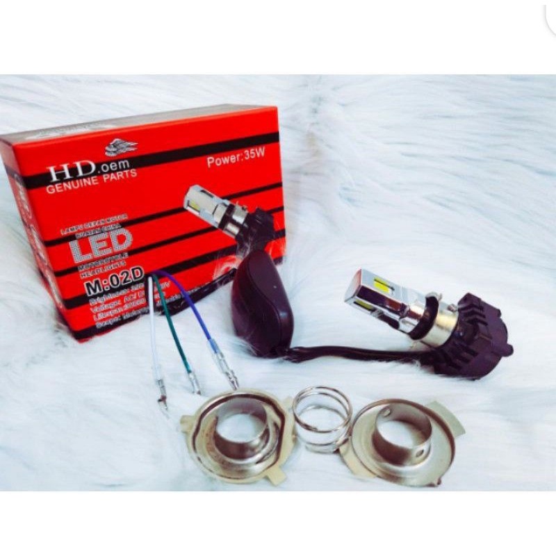 lampu depan LED bohlam depan LED 3 sisi bohlam LED AC DC motor/ mobil