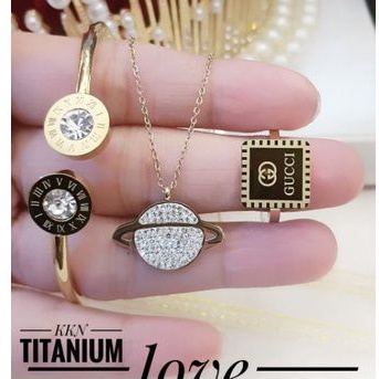 TiTanium set perhiasan wanita p639