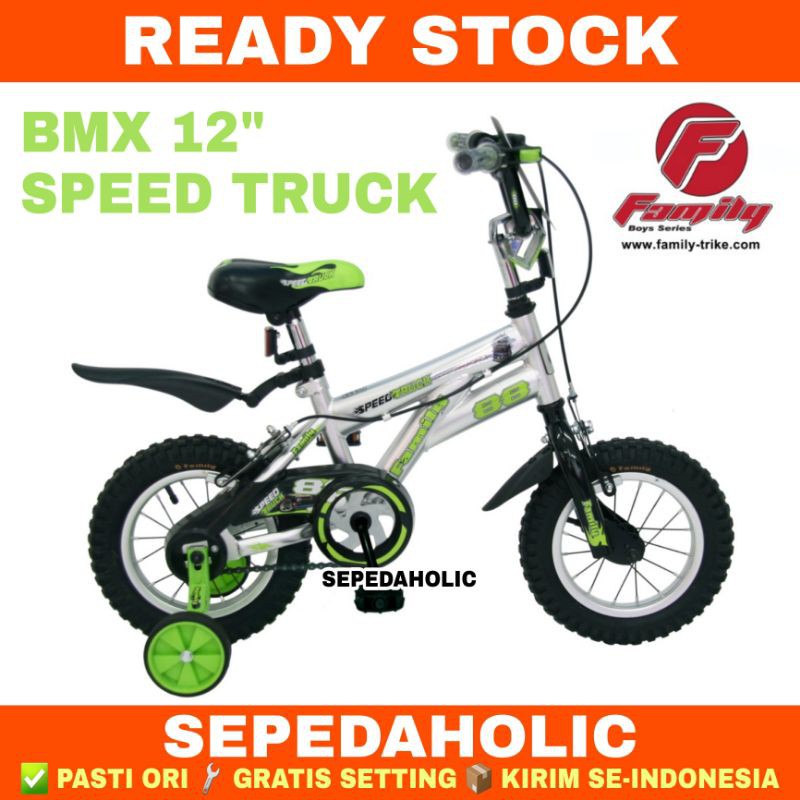 Sepeda Anak Laki FAMILY SPEED TRUCK 12 16 Inch Usia 2-6 Tahun