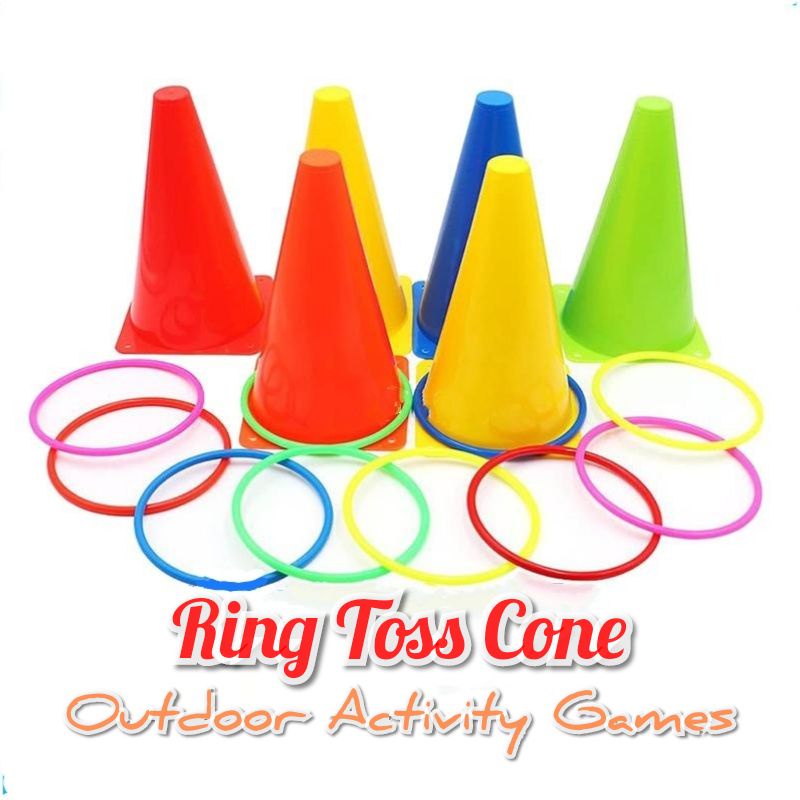 Jual Ring Toss Cone Game / Mainan lompat anak / Mainan Sensori dan