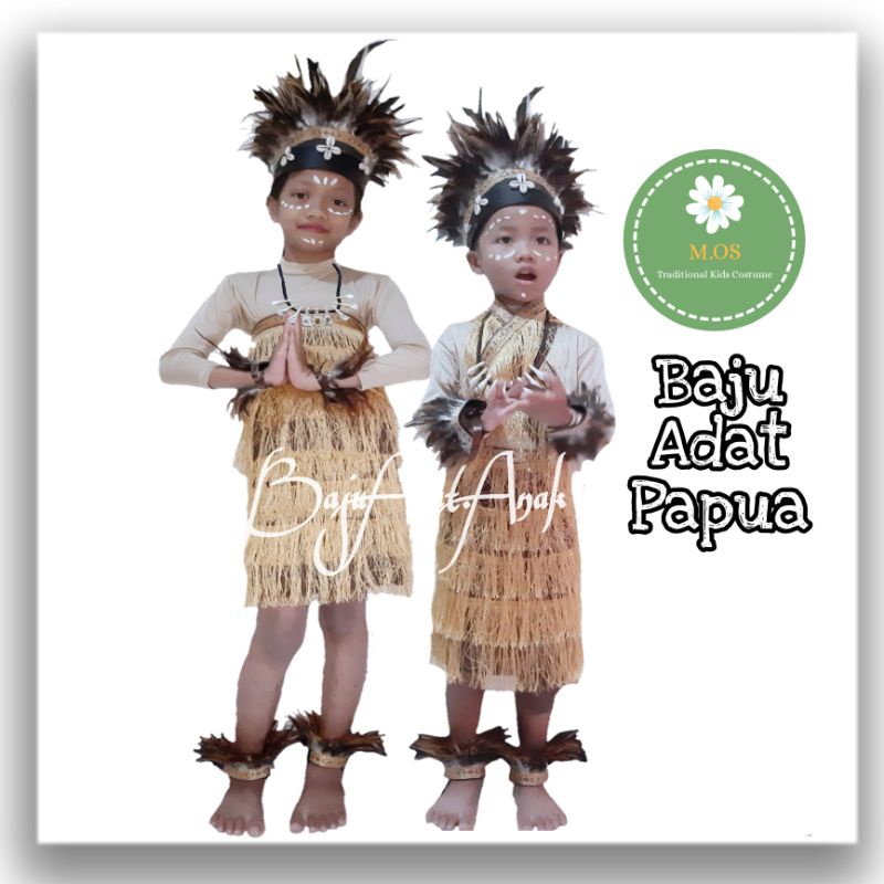 Baju Papua Anak | Pakaian Adat Papua | Kostum Papua Anak